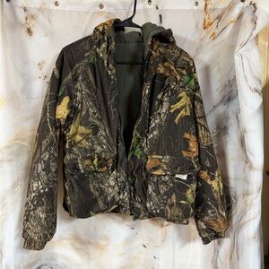 Youth heavyweight reversible camo hunting jacket